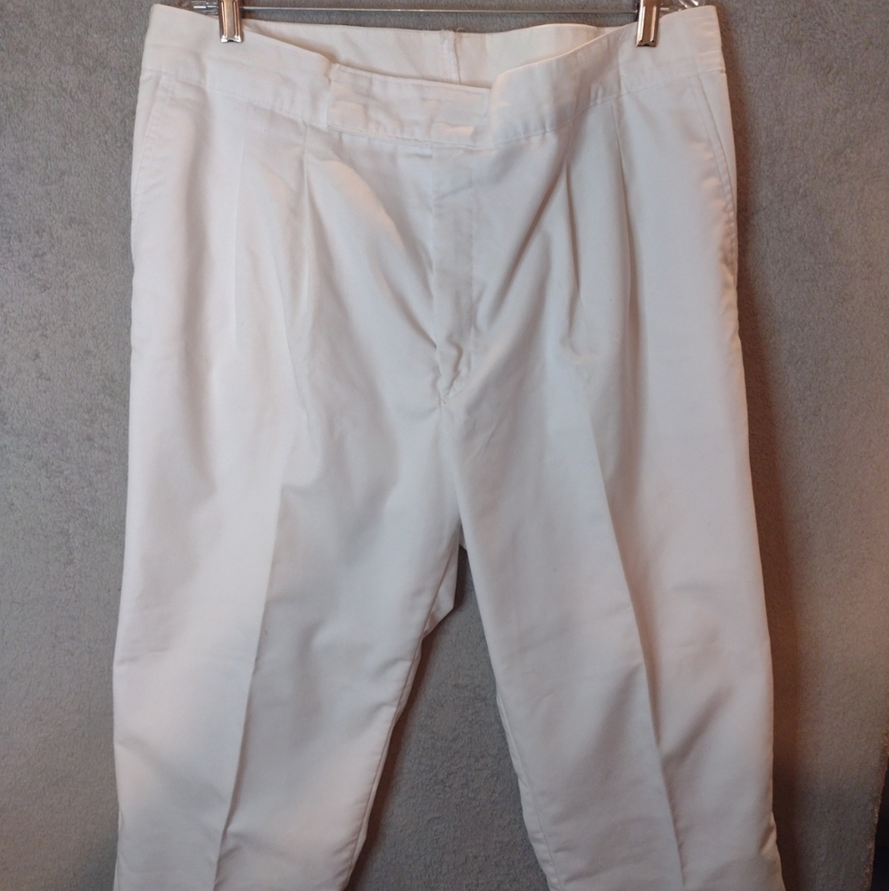Angelica Assembled in Costa Rica 51229 Womens White Dress Pants Sz 38XX